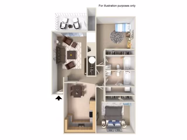 2x2 Premium F301 floor plan